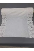 PVC KÜPÜR DANTEL RAF VE DOLAP ÖRTÜSÜ RUNNER   BEYAZ thumbnail 2