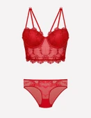 Nurteks 4491 Kadın Dantelli Balenli Destekli Sütyen Takım thumbnail 2