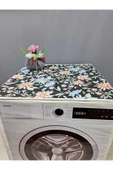 SİYAH DESENLİ DUCK KUMAŞ ÇAMAŞIR VE KURUTMA MAKİNESİ ÖRTÜSÜ 120X60CM thumbnail 1