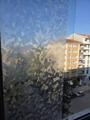 Cam Filmi Kaplama Statik Folyo  Buzlu Desenli Duşa Kabin Pencere Ofis Dekorasyon thumbnail 3