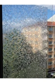 Cam Filmi Kaplama Statik Folyo Buzlu Desenli Duşa Kabin Pencere Ofis Dekorasyon thumbnail 2