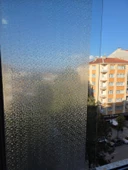 Cam Filmi Kaplama Statik Folyo  Buzlu Desenli Duşa Kabin Pencere Ofis Dekorasyon thumbnail 2