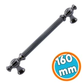 Mobilya Mutfak Dolabı Çekmece Dolap Kapak Kulpu Kulpları Kulbu Füme 160 Mm Metal Kulp 16 cm thumbnail 1
