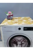 SARI DESENLİ DUCK KUMAŞ ÇAMAŞIR VE KURUTMA MAKİNESİ ÖRTÜSÜ 120X60CM thumbnail 2