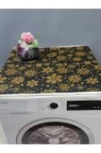 SİYAH DESENLİ DUCK KUMAŞ ÇAMAŞIR VE KURUTMA MAKİNESİ ÖRTÜSÜ 120X60CM thumbnail 2