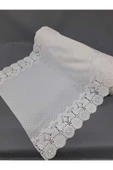 PVC KÜPÜR DANTEL RAF VE DOLAP ÖRTÜSÜ RUNNER   BEYAZ thumbnail 3