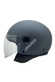 AXXIS Square S Solid A2 Matt Titanium Yazlık Motosiklet Kaskı thumbnail 1