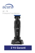 AC-78 Titanyum Seramik Bıçaklı Profesyonel Sakal Ense Tıraş Makinesi thumbnail 5