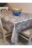 KUMAŞ DOKULU TABANI SİLİKONLU YIKANABİLİR SİLİNEBİLİR ÜTÜLENEBİLİR KAYMAZ DEKORATİF MASA ÖRTÜSÜ thumbnail 7