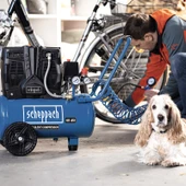 Scheppach HC25si Sessiz Kompresör 1100 W 8 Bar 24 Lt - 5906140901 thumbnail 4