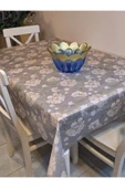 KUMAŞ DOKULU TABANI SİLİKONLU YIKANABİLİR SİLİNEBİLİR ÜTÜLENEBİLİR KAYMAZ DEKORATİF MASA ÖRTÜSÜ thumbnail 8