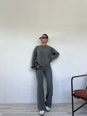 Kadın Dokuma Eşofman Takımı Antrasit thumbnail 5