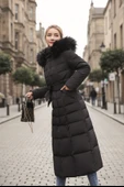 Günlük Kışlık Tam Boy Kadın Şişme Mont thumbnail 2
