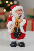 Yılbaşı Süsü Dans Eden Şarkı Söyleyen Noel Baba Biblo Figür 25cm - Aksesuarları ile thumbnail 4