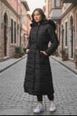 Günlük Kışlık Tam Boy Kadın Şişme Mont thumbnail 1