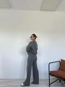 Kadın Dokuma Eşofman Takımı Antrasit thumbnail 4