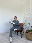 Kadın Dokuma Eşofman Takımı Antrasit thumbnail 2