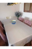 Gri Dertsiz Leke ve Kir Tutmayan Kumaş Masa Örtüsü thumbnail 1
