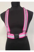 Vi Caro Pembe Motorsiklet Yelek Reflektörlü Bisiklet Yelek Scooter Reflektörlü Yelek thumbnail 1