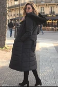 Günlük Kışlık Tam Boy Kadın Şişme Mont thumbnail 3