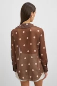 Desenli Yoryo Gömlek Kahve thumbnail 6