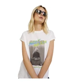 Bisiklet Yaka Baskılı Kadın T-shirt 12234665 thumbnail 4