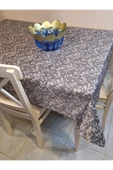 KUMAŞ DOKULU TABANI SİLİKONLU YIKANABİLİR SİLİNEBİLİR ÜTÜLENEBİLİR KAYMAZ DEKORATİF MASA ÖRTÜSÜ thumbnail 4