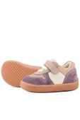 Rakerplus Bob Hakiki Deri Mor Pudra Barefoot Cırtlı Lastikli Bebek Sneaker Ayakkabı thumbnail 7