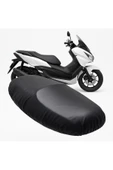 Vi Caro siyah mondial virago 50 Uyumlu Scooter sele kılıfı su geçirmez siyah motorsiklet koltuk kılıfı thumbnail 3