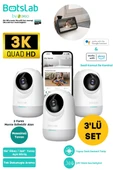 +360 Botslab 2C Pro Smart Camera SET - 3K / Tek Tuşla Sesli Arama / 360 Akıllı Güvenlik Kamerası - C222 thumbnail 1