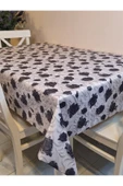 KUMAŞ DOKULU TABANI SİLİKONLU YIKANABİLİR SİLİNEBİLİR ÜTÜLENEBİLİR KAYMAZ DEKORATİF MASA ÖRTÜSÜ thumbnail 4