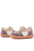 Rakerplus Bob Hakiki Deri Mor Pudra Barefoot Cırtlı Lastikli Bebek Sneaker Ayakkabı thumbnail 8