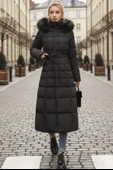 Günlük Kışlık Tam Boy Kadın Şişme Mont thumbnail 3