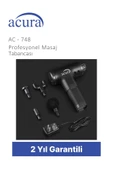 Ac-748 4 Başlıklı Profesyonel Masaj Tabancası thumbnail 4