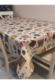 Elyaflı Pvc Muşamba - Desenli Silinebilir Masa Örtüsü ( YEŞİL) thumbnail 12