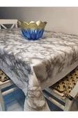 Kaydırmaz Tabanlı Pvc Muşamba - Desenli Silinebilir 120 X 150 Hazır Masa Örtüsü thumbnail 1
