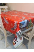 Yeni Yıl Desenli Elyaflı PVC Masa Örtüsü – Silinebilir ve Su Geçirmez Muşamba thumbnail 4