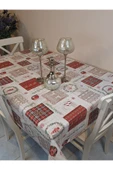 Yeni Yıl Desenli Elyaflı PVC Masa Örtüsü – Silinebilir ve Su Geçirmez Muşamba thumbnail 3
