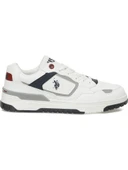 U.S.POLO ASSN CHAİN 5PR BEYAZ DÜZ TABAN CASUAL ANATOMİK SPOR AYAKKABI thumbnail 3