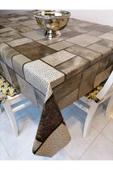 Elyaflı Pvc Muşamba - Desenli Silinebilir Masa Örtüsü thumbnail 3