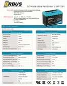 Orbus 12,8 V 100 Ah Lityum Akü thumbnail 3
