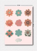 Utterly Good Bahar Temalı 5'li Sticker  Bullet Journal  Notebook  Ajanda  Scrapbook Için Uygun Set thumbnail 5