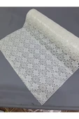 PVC KÜPÜR DANTEL RAF VE DOLAP ÖRTÜSÜ RUNNER  (BEYAZ ) thumbnail 2