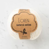 Loren Natural Cotton Krem El Örgü İpi - R083 - 33897 thumbnail 1