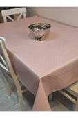 Elyaflı Pvc Muşamba - Desenli Silinebilir Masa Örtüsü ( KREM) thumbnail 8