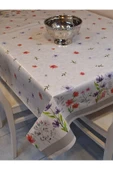Elyaflı Pvc Muşamba - Desenli Silinebilir Masa Örtüsü ( GRİ ) thumbnail 2