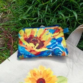 Utterly Good Ayçiçekli Bez Çanta Seti  Roller Kalem Hediyeli  Bez Çanta  Bez Kalemlik  Bez Cüzdan thumbnail 3