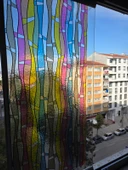 Cam Filmi Kaplama Statik Folyo  Buzlu Desenli Duşa Kabin Pencere Ofis Dekorasyon thumbnail 2