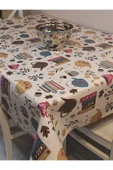 Elyaflı Pvc Muşamba - Desenli Silinebilir Masa Örtüsü ( YEŞİL) thumbnail 9