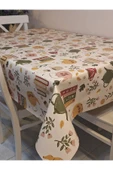 Elyaflı Pvc Muşamba - Desenli Silinebilir Masa Örtüsü ( YEŞİL) thumbnail 5
